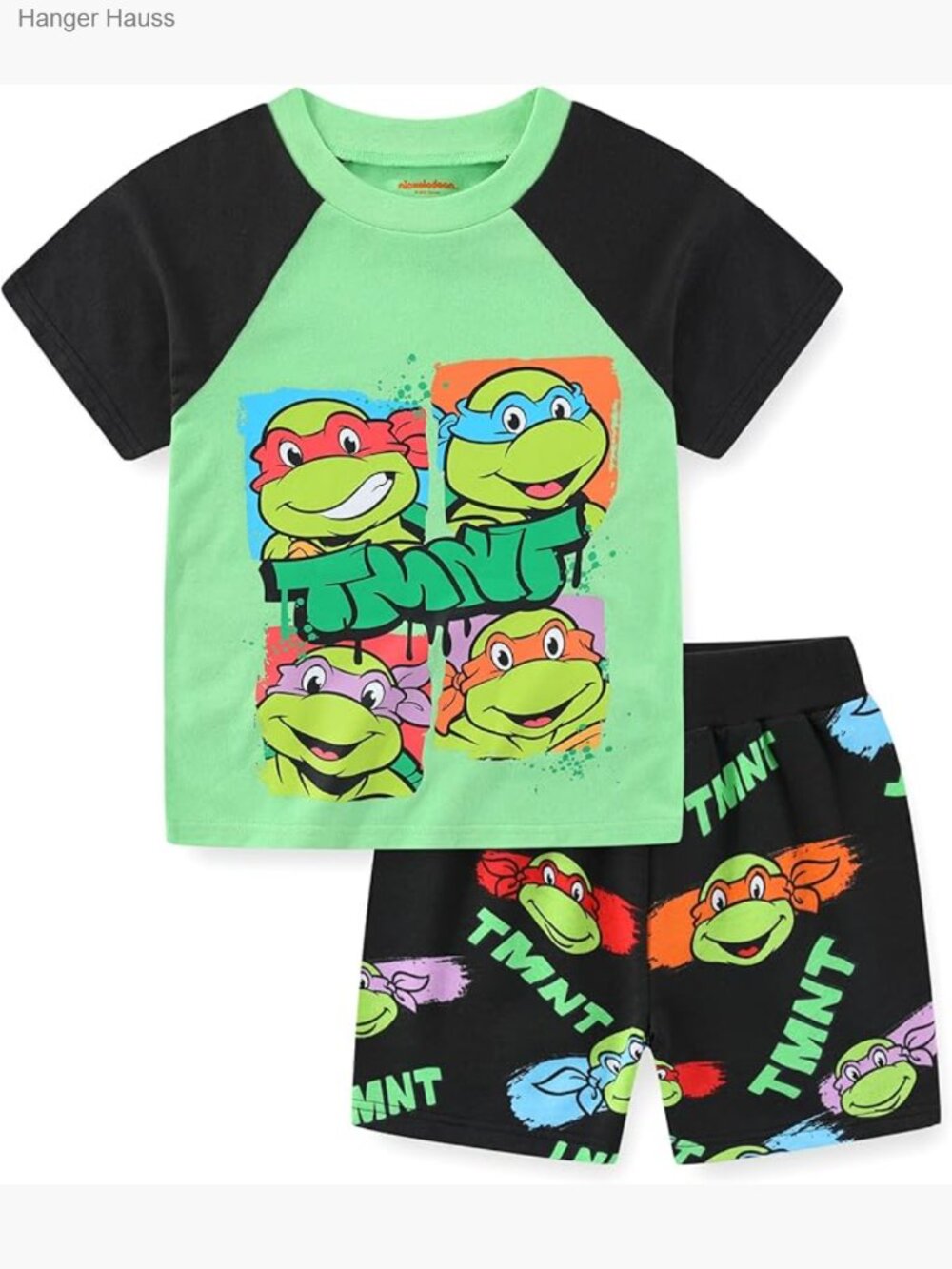 TMNT Big Boys Short Sleeve T-Shirt and Shorts Set 4-10